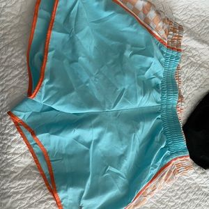 Nike Shorts- Orange blue and white